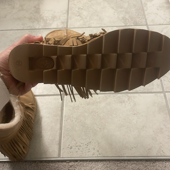ASH Boots with fringe - Tan - Size 38 - Picture 9 of 15